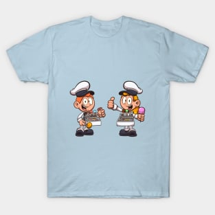 Boy And Girl Selling Ice Cream T-Shirt